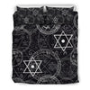 Wiccan Gothic Witch Pagan Pattern Print Duvet Cover Bedding Set-grizzshop