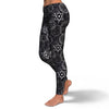 Wiccan Gothic Witch Pagan Pattern Print Pattern Women Leggings-grizzshop