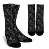 Wiccan Gothic Witch Pagan Pattern Print Unisex Crew Socks-grizzshop