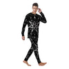 Wiccan Mystic White And Black Print Men's Pajamas-grizzshop