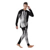 Wiccan Palmistry White And Black Print Men's Pajamas-grizzshop