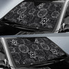 Wiccan Witch Pagan Pattern Print Car Sun Shade-grizzshop
