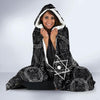 Wiccan Witch Pagan Pattern Print Hooded Blanket-grizzshop