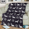 Wiener Dog Dachshund Astronaut Pattern Print Blanket-grizzshop