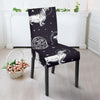 Wiener Dog Dachshund Astronaut Pattern Print Chair Cover-grizzshop