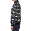 Wiener Dog Dachshund Astronaut Pattern Print Men's Bomber Jacket-grizzshop