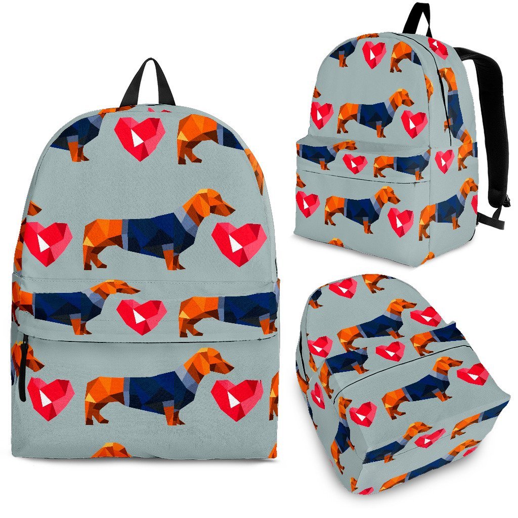 Dachshund shop print backpack