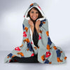 Wiener Dog Dachshund Pattern Print Hooded Blanket-grizzshop