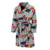 Wiener Dog Dachshund Pattern Print Men Long Robe-grizzshop