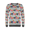 Wiener Dog Dachshund Pattern Print Women's Sweatshirt-grizzshop