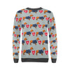 Wiener Dog Dachshund Pattern Print Women's Sweatshirt-grizzshop