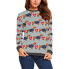 Wiener Dog Dachshund Pattern Print Women's Sweatshirt-grizzshop