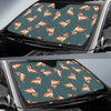 Wiener Dog Dachshund Portrait Pastel Pattern Print Car Sun Shade-grizzshop
