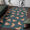 Wiener Dog Dachshund Portrait Pastel Pattern Print Floor Mat-grizzshop