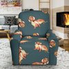 Wiener Dog Dachshund Portrait Pastel Pattern Print Recliner Cover-grizzshop