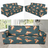 Wiener Dog Dachshund Portrait Pastel Pattern Print Sofa Covers-grizzshop