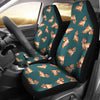 Wiener Dog Dachshund Portrait Pastel Pattern Print Universal Fit Car Seat Cover-grizzshop