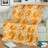 Wiener Dog Dachshund Woof Woof Pattern Print Blanket-grizzshop