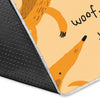 Wiener Dog Dachshund Woof Woof Pattern Print Floor Mat-grizzshop
