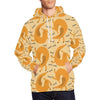 Wiener Dog Dachshund Woof Woof Pattern Print Men Pullover Hoodie-grizzshop