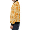 Wiener Dog Dachshund Woof Woof Pattern Print Men's Bomber Jacket-grizzshop