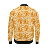 Wiener Dog Dachshund Woof Woof Pattern Print Men's Bomber Jacket-grizzshop