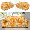 Wiener Dog Dachshund Woof Woof Pattern Print Sofa Covers-grizzshop