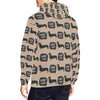 Wiener Dog Woof Woof Dachshund Pattern Print Men Pullover Hoodie-grizzshop