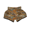 Wild Animal Skins Patchwork Print Pattern Muay Thai Boxing Shorts-grizzshop