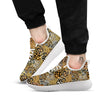 Wild Animal Skins Patchwork Print Pattern White Athletic Shoes-grizzshop