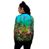 Wild Animals Jungle Print Women's Bomber Jacket-grizzshop