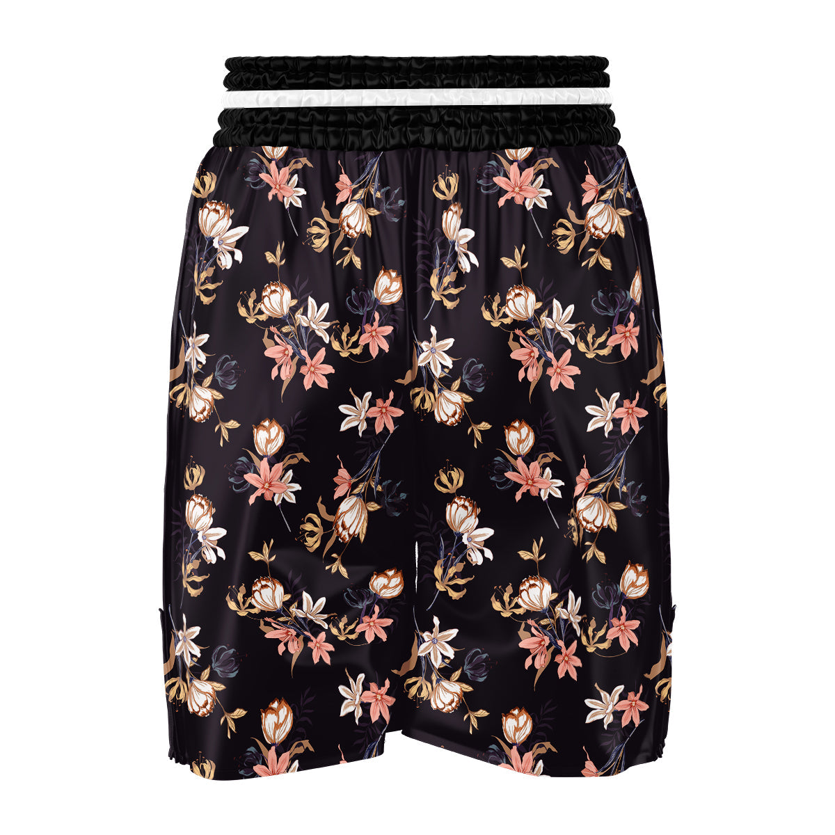 Wild Flower Print Pattern Boxing Shorts-grizzshop