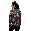 Wild Flower Print Pattern Women's Bomber Jacket-grizzshop