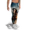 Wild Horses Running Print Men's Leggings-grizzshop