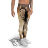 Wild Stallion Horse Running Print Men's Leggings-grizzshop