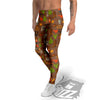 Wild West And Emoji Cowboy Style Print Pattern Men's Leggings-grizzshop