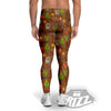 Wild West And Emoji Cowboy Style Print Pattern Men's Leggings-grizzshop