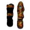 Wild West And Emoji Cowboy Style Print Pattern Muay Thai Shin Guards-grizzshop