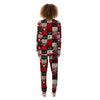 Wildlife Red Plaid Print Pattern Women's Pajamas-grizzshop