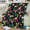 Wine Glass Pattern Print Blanket-grizzshop