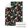 Wine Glass Pattern Print Blanket-grizzshop