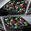 Wine Glass Pattern Print Car Sun Shade-grizzshop