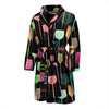 Wine Glass Pattern Print Men Long Robe-grizzshop