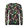 Wine Glass Pattern Print Women Crewneck Sweatshirt-grizzshop