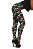 Wine Glass Pattern Print Women Leggings-grizzshop