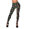 Wine Glass Pattern Print Women Leggings-grizzshop