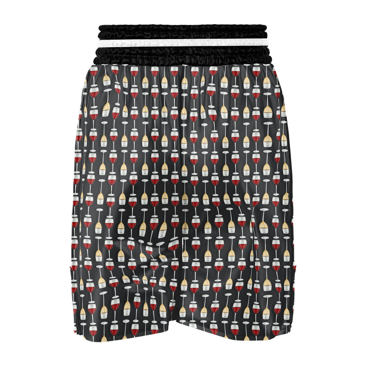 Wine Glasses Print Pattern Boxing Shorts-grizzshop