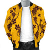 Wine Grape Pattern Print Men's Bomber Jacket-grizzshop