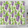 Wine Grape Print Pattern Bathroom Shower Curtain-grizzshop