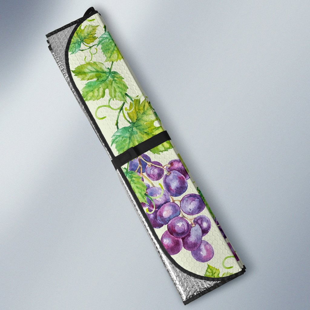 Wine Grape Print Pattern Car Sun Shade-grizzshop